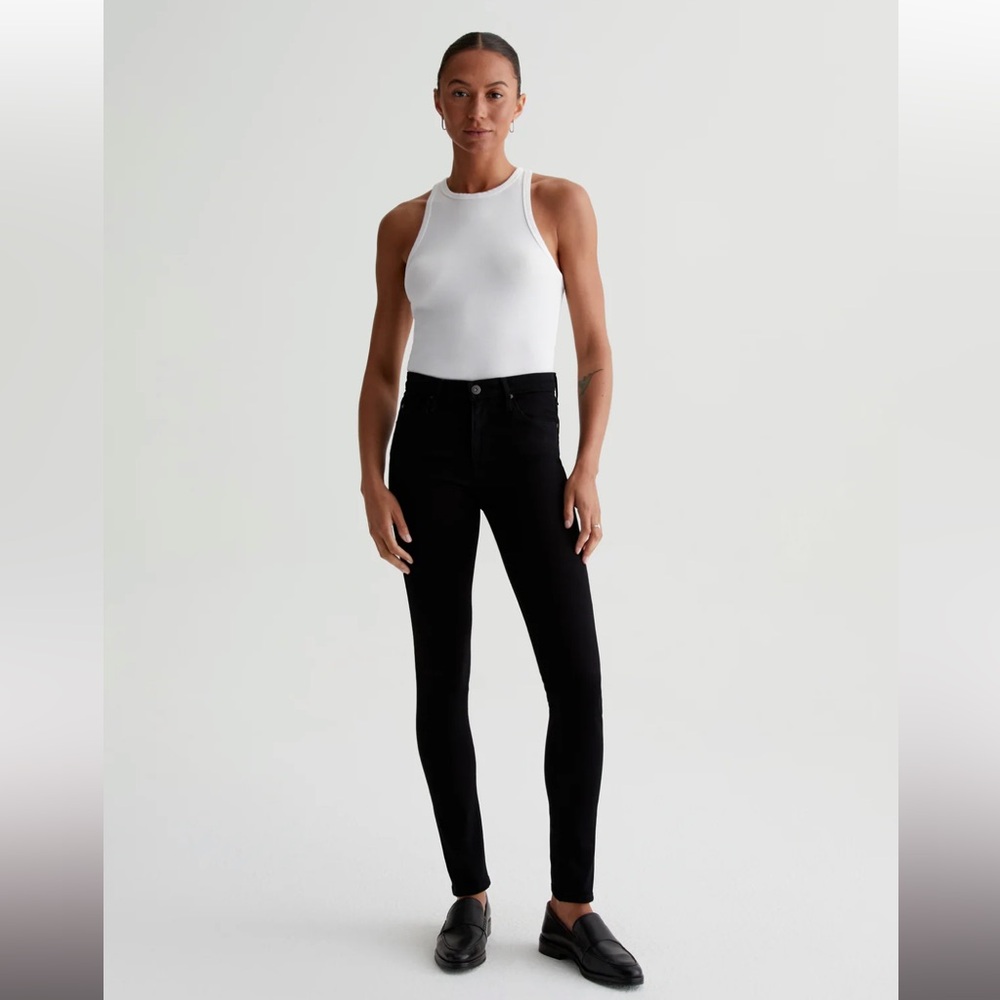 AG JEANS Prima Cigarette Leg in Super Black